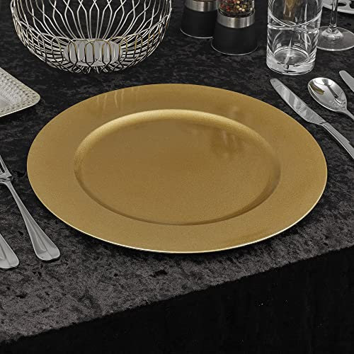 URBNLIVING Lot de 12 sets de table de Noël réutilisables de 33 cm (doré métallisé)