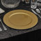 URBNLIVING 33cm Christmas Dinner Charger Plates Placemats Dining Table Setting Reusable Party Decor (Metalic Gold, 12 Charger Plates)