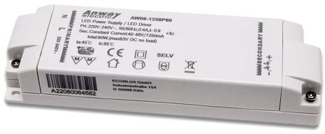 Anway LED driver AW06-1250P60 60W 1250mA 40-48V