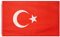 MUWO Flagge Nations Together 90 x 150 cm Nationalmanschaften, doppelseitige Gartenflagge, wetterfeste Fanflagge, Fußballflagge Polyester Länderfagge Deutschland mit Ösen (Türkei)