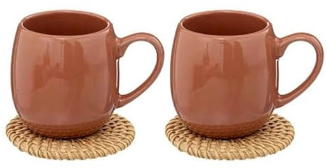 Secret de Gourmet - Lot de 2 Tasses à Café Alicante 10cl Terracotta
