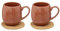 Secret de Gourmet - Lot de 2 Tasses à Café Alicante 10cl Terracotta