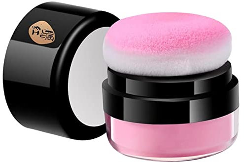 Easy-dab Air Cushion, Loose, Natural Air Cushion Face Blusher for Cheeks, Long-Wearing Matte Face Blusher for Dating Parties, for milk