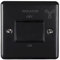 SHPELEC® Premium Round Edge Matt Black Electrical Wiring Accessory Range - Stylish and Durable (Fan Isolator Switch)