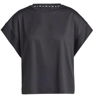 adidas Donna Studio Tee, Black/Grey Six, XS