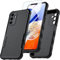 RC1WD Für Samsung Galaxy A14 Hülle, Handyhülle Mit 9H Panzer Schutz Glas Schutzfolie, 360 Grad Rundumschutz Stoßfest Kratzfestes Case Cover Schutzhülle 4G/5G- Schwarz