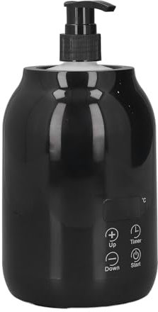 Massage Oil Warmer Bottle, Professional Electric Lotion Digital Heater with Oil Bottle, Touch Control Automatic Oil Warmer Heated Oil Lotion Cream for SPA, Salon, Barber Shops