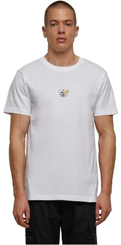 Mister Tee Herren Skull Bear Tee White, S