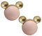 2 Stück Türknöpfe für Kinder Form der Maus Schrankknöpfe Mehrfarbig Keramik Zinklegierung SchubladeKnauf Bunte Möbelgriffe für Schränke,Innentüren,Küche,Wohnzimmer (Pink)