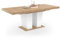 IDMarket - Esstisch, ausziehbar, rechteckig, 6-10 Personen, Holz und Weiß, 160 – 200 cm