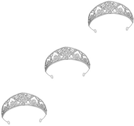 MAGICLULU 3 Pièces couronne de mariée bougeoir bougie chauffe-plat lotus coronas de quincea?eras wedding decorations valentine fete tiare perruque bandeau cerceaux de cheveux couronne