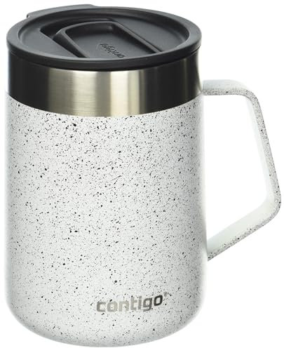 Contigo Streterville Edelstahlbecher mit Griff, 400 ml, Salzpulverbeschichtung