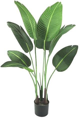 Fake Tree 47 Inch Fake Tree Artificial Banana Tree Realistic Simulation Tree for Indoor Outdoor Fake Plant Decoration Faux Tree Lifelike