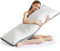 NOFFA Seitenschläferkissen 39 x 137 cm Langes Kissen für Seitenschläfer mit Zerkleinerter Latexschaum Schwangerschaftskissen Viskoelastischer Schaum Body Pillow mit abnehmbarem Bezug