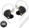 KZ ZS12 PRO X - Auriculares intraurales IEM, 1DD+5BA híbridos con cable, auriculares KZ, los mejores auriculares intraurales con cable de 2 pines para audiófilos (versión sintonizable, con micrófono)