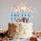 10stk Geburtstagskerzen mit Hundepfotenabdruck, Blau Dog Patrol-Kuchenaufsatz für Jungen Mädchen Cupcake-Dekoration für Welpen Katzen Haustiere Geburtstagsparty Babyparty-Zubehör