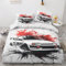 Sportwagen Deko - Winter Bettwäsche 135x200 Sportwagen, Japanisches Rennauto JDM Bettbezug 135 x 200 2er Set mit 1 Kissenbezug 80x80, Weiche Mikrofaser Winterbettwäsche mit Reißverschluss E#&128