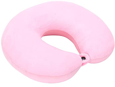 Reisekissen Flugzeug Nackenkissen Reise Gadgets Memory Schaum Auto Reisekissen mit Samtweichem Bezug Buntes Flugzeug Nackenkissen für Kinder Langstreckenflug Zubehör für Erwachsene 27×24cm (Pink)