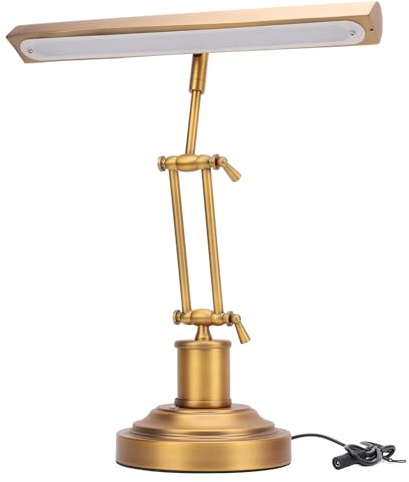 Klavierleuchte für Klavier, 12W LED Klavierlampe mit 3000K–6000K Farbtemperatur, Stufenlose Helligkeitseinstellung, Dual Arm und Touch Steuerung, 85 CRI Eye Care Notenpultleuchte