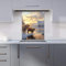 Premium Highland Cows By The Lake Kitchen Splashback 6mm Toughened Glass Kitchen Splashback – Heat Resistant Splashback for Kitchens, Perfect for Cookers and Hobs, Polished Edges