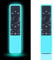 Lot de 2 coques de protection en silicone pour télécommande TV Samsung Glow in The Dark, pour télécommande Samsung Smart TV BN59 Series BN59-01312A BN59-01241A (bleu lumineux)