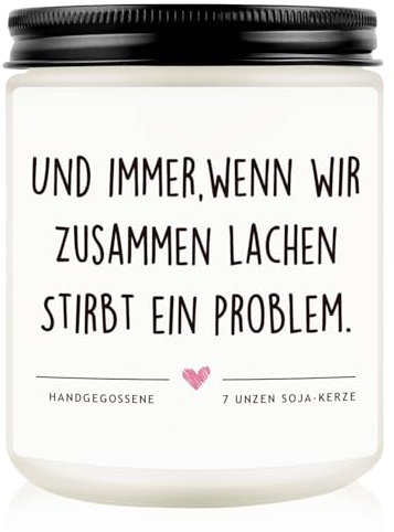 Geschenk für Freundin Weihnachten, Geschenk für beste Freundin – Lavendelduftkerze, Geburtstagsgeschenk für beste Freundin, Freundschaftsgeschenk, kreative Geschenkidee für Freundin
