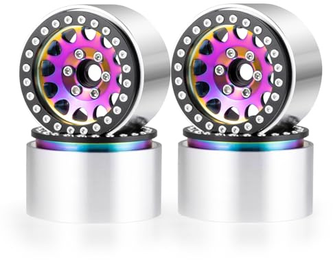 Runup 1,9 12 mm Sechskant Beadlock Wheel Rim 4pcs Aluminiumrad-Hubs für 1/10 RC Crawler Axial Scx10 TRX4 TRX6 Redcat Gen7 Gen8 D90 VS4-10 (35mm)