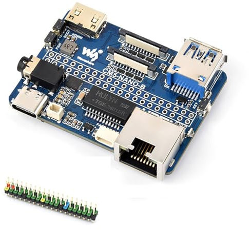 Nano Base Board (B) for Raspberry Pi CM5 | Compact Compute Module 5 Base Board | Same Size as CM5 | Multi-Interface Design | Ideal for Evaluation & Integration