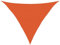 vidaXL Voile d'ombrage 160 g/m² Triangulaire Orange 2,5x2,5x3,5 m PEHD, Voile de Soleil, Voile d’ombrage, Store de Patio, Voile de Pare-Soleil