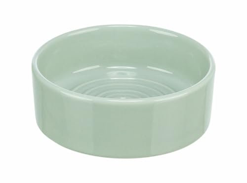 TRIXIE Mangeoire en céramique Viviana, 0,3 l/ø 12 cm, Sauge