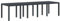 vidaXL Gartentisch Anthrazit 300X100 cm Groß Erweiterbar UV-beständig Perfekt für Essen und Büfett für Outdoor-Nutzung Einfacher Aufbau Stylishes modernes Design Terrassenmöbel Wetterfeste Tische
