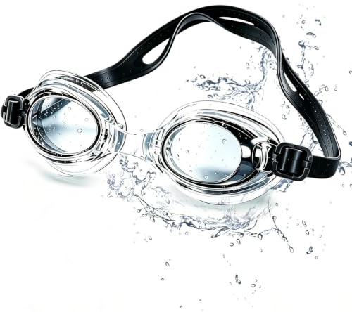 YXinSYuan Swimming Goggles,Anti Fog No Leaking Swim Goggles Adult Women Men | Black Swimming Goggles for Adults Teens Kids,Clear Wide Vision Easy Adjustable Comfort Fit,for Outdoor & Pool Swim Training
