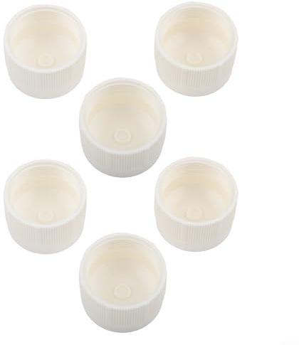 Opatiny Heizkörper-Einstellkappe für Heizsysteme, M30 x 1,5, 40 mm, Weiß, TPR-Thermostatventilabdeckung, 6 Stück