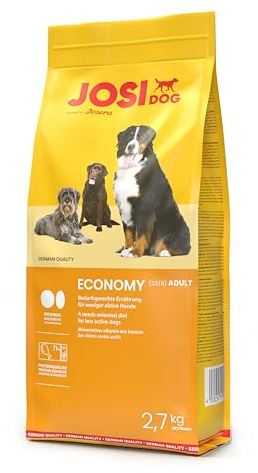 JosiDog Economy | 2,7kg | Adult | Hundefutter trocken mit Geflügel | Premium Trockenfutter für erwachsene normal aktive Hunde | knackige Kroketten - hohe Akzeptanz | German Quality by JOSERA
