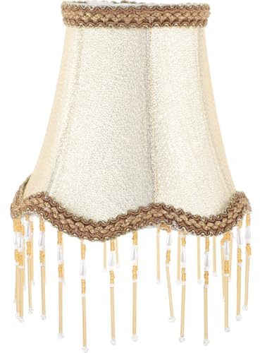 HAKIDZEL Alter Lampenschirm im Retro Stil aus Stoff Tonnenförmige Kleine Lampenschirme E14 Wandleuchtenschirm mit Elegantem Europäischem Design Vielseitig und Einfach zu Verwenden