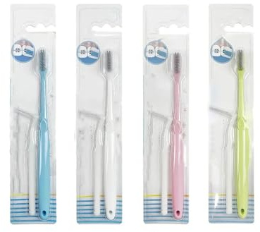 Cepillo de dientes suave con cerdas en forma de V for ortodoncia, 5 unidades, cepillo interdental, limpieza dental, higiene bucal.
