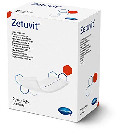 HARTMANN 4137046 Zetuvit Tissuelage, 20cm x 40cm, 5 Stück