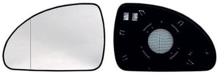 Alkar 6471638 Spiegelglas, Außenspiegel | Kompatibel mit: KIA CEE'D Schrägheck, CEE'D SW, PRO CEE'D