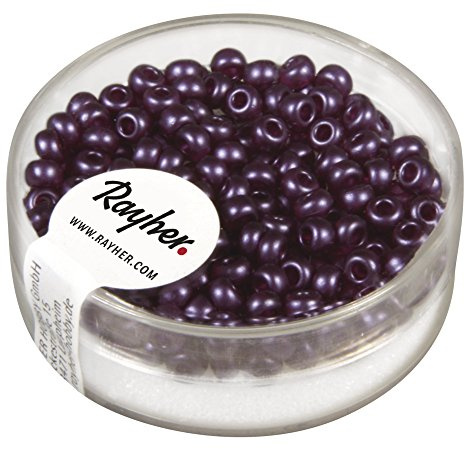 Rayher 14589314 Rocailles verwachst, violett