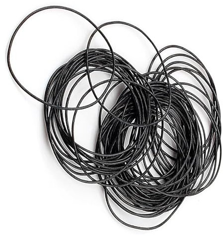 Yosoo-164-0.6 O-Ring-Set aus Gummi, rund, für Armbanduhr, Schwarz,