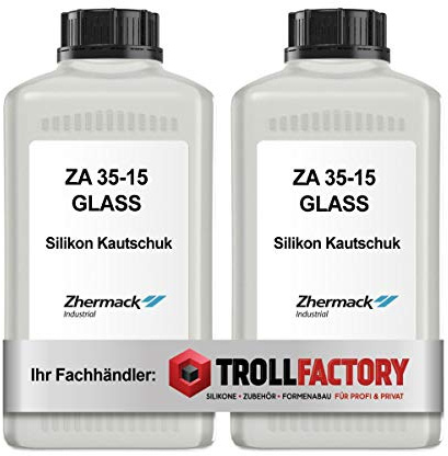Zhermack SFX - Silicone in caucciù morbido ZA 35-15, trasparente, effetto speciale, 2 kg