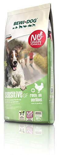 BEWI DOG Sensitive GF [12,5 kg] Hundefutter | Trockenfutter für sensible Hunde | getreidefrei | 80% tierisches Eiweiß | für Hunde aller Rassen