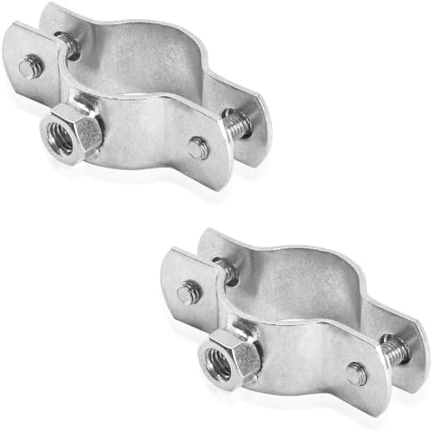 PRIOstahl® Rohrschellen aus Edelstahl V2A f. Stockschrauben - Rohrhalter Rohrbefestigung Rohr (3/4 Zoll, 25-31mm, 2 Stück)