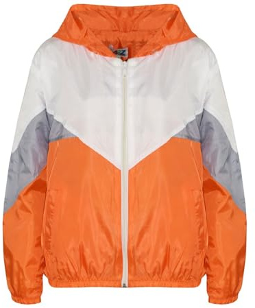 A2Z Girls Waterproof Windbreaker Raincoat Jacket 5-13Y | Shower Resistant Jacket with Contrast Panels for Girls