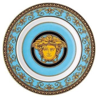 Versace Piattino 18 cm Medusa Celeste