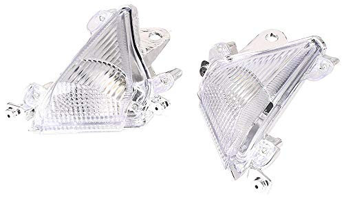 Three T Motorrad Blinker Objektiv Frontblinker Blinkerglas Transparent für Ninja ZX10R 2004 2005