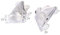 Three T Motorrad Blinker Objektiv Frontblinker Blinkerglas Transparent für Ninja ZX10R 2004 2005