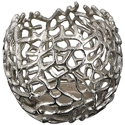 Casablanca Leuchter Twigs Aluminium D16cm antiksilberfarben