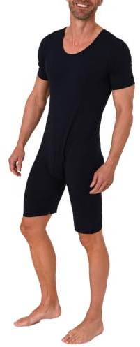 Normann Care Pflegebody Kurzarm - Unisex - mit Beinreißverschluss, Grösse:XXL, Farbe:Navy