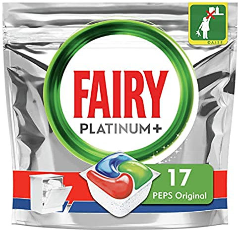 Platinium+ - Pastillas para lavavajillas - Original - 17 lavados